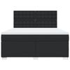 vidaXL atsperu gulta ar matraci, melna, 180x200 cm, mākslīgā āda