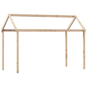 vidaXL bērnu gultas jumts, 217x95,5x159 cm, priedes masīvkoks