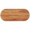 vidaXL galda virsma, 100x40x3,8 cm, ovāla, akācijas masīvkoks