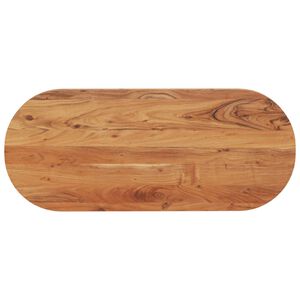 vidaXL galda virsma, 100x40x3,8 cm, ovāla, akācijas masīvkoks