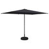 vidaXL Dārza parasols ar pamatu 200 x 300 cm Poliesters Taisnstūra