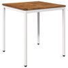 vidaXL Dārza vakariņu galds Dabisks un balts 70 x 68,5 x 75 cm