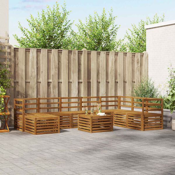 vidaXL Dīvāna komplekti Dabiska Cietā akācijas koks