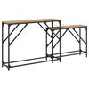vidaXL Konsoles galds 2 pcs Artisānā ozols 100 x 28 x 75 cm