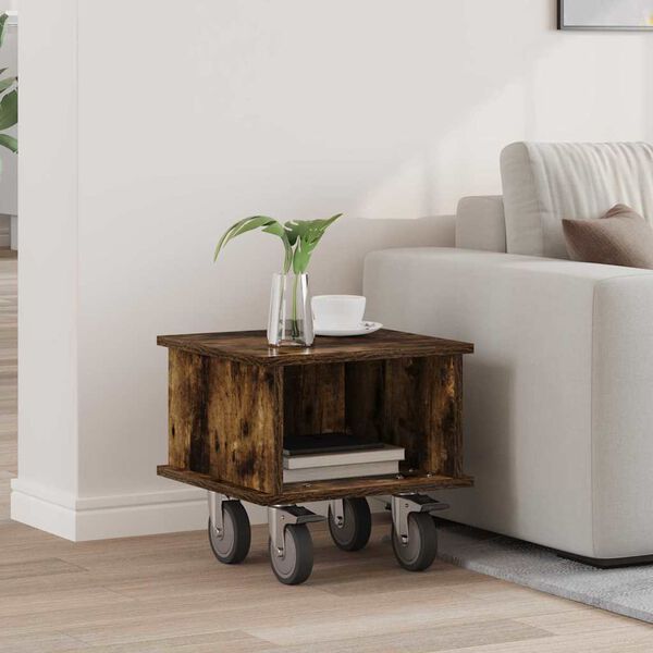 vidaXL Televizora stends Dūmaka ozols 37 x 35 x 35 cm