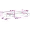 vidaXL Gultas rāmis Vecs koks 100 x 200 cm Inženierijas koks