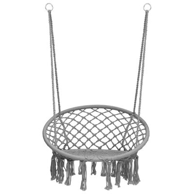 vidaXL piekarams šūpuļkrēsls, 80 cm, pelēks