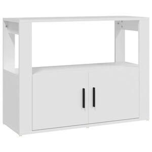 vidaXL kumode, balta, 80x30x60 cm, inženierijas koks