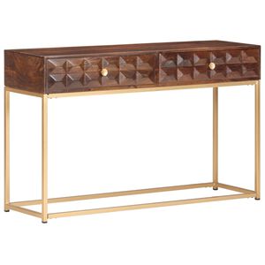 vidaXL konsoles galdiņ&scaron;, 122x36x75 cm, masīvs mango koks