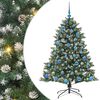 vidaXL Mākslīgā Ziemassvētku eglīte Zaļa 150 cm