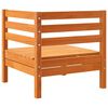 vidaXL dārza stūra dīvāns, vaska brūns, priedes masīvkoks
