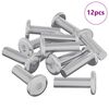 vidaXL Skrūve 12 pcs Sudraba 8 x 28 mm Tērauds