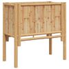 vidaXL Paaugstināta gulta Brūna 70 x 35 x 70 cm Bambuss