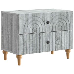 vidaXL Nakts skapītis Pelēks Sonoma ozols 62 x 34,5 x 48 cm