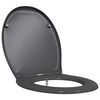 vidaXL Tualetes sēdeklis Antracīts 47 x 37 x 4 cm Duroplast