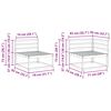 vidaXL Āra dīvānu komplekts 9 pcs Dabiska Cietā akācijas koks