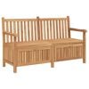 vidaXL Dārza sols ar uzglabā&scaron;anu 150 x 60 x 90 cm Ciets tek&scaron;a koks