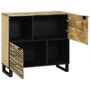 vidaXL Sideboard Brūna 80 x 33 x 75 cm mango masīvkoks