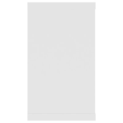 vidaXL sienas plaukti, 6 gab., balti, 80x15x26,5 cm, skaidu plāksne