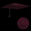 vidaXL Dārza parasols Bordo sarkans 248,5 x 247,5 x 160 cm