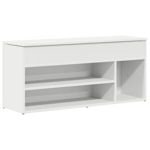 vidaXL Apavu sols Balts 102x30,5x45 cm Engineered Wood