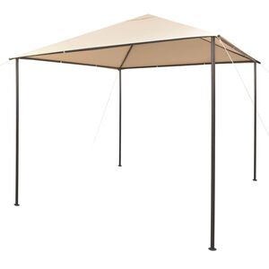 vidaXL dārza nojume, telts, 3x3 m, tērauds, bē&scaron;a
