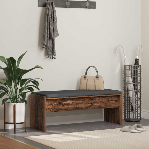 vidaXL Zāles sols ar spilvenu Vecs koks 103 x 38 x 40 cm