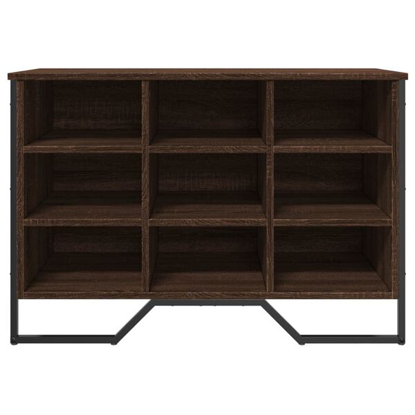 vidaXL apavu skapītis, brūna ozolkoka, 90x38x61,5 cm, inženierijas koks