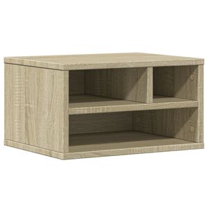 vidaXL printera statīvs, ozola krāsa, 40x32x22,5 cm, inženierijas koks