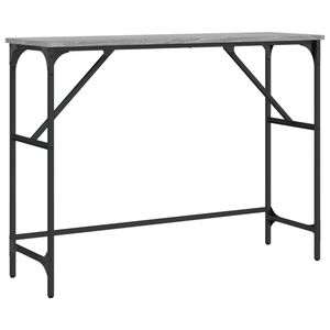 vidaXL konsoles galdiņ&scaron;, pelēcīgs, 100x32x75 cm, inženierijas koks