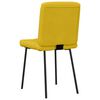 vidaXL virtuves krēsli, 6 gab., dzeltens samts
