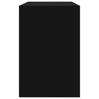 vidaXL 3-daļīgs virtuves mēbeļu komplekts, melns, skaidu plāksne