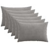 vidaXL Spilvenu pārvalks 6 pcs HEERLEN Gai&scaron;i pelēka 50 x 75 cm