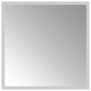 vidaXL LED vannas spogulis Caurspīdīgs 40 x 40 cm rūdīts stikls