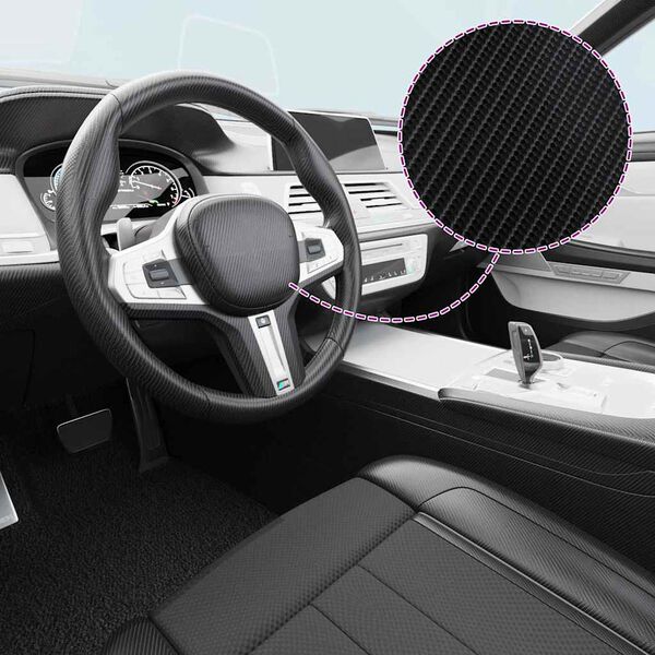 vidaXL automa&scaron;īnu plēves, 2 gab., 4D, melnas, 100x150 cm + 50x150 cm