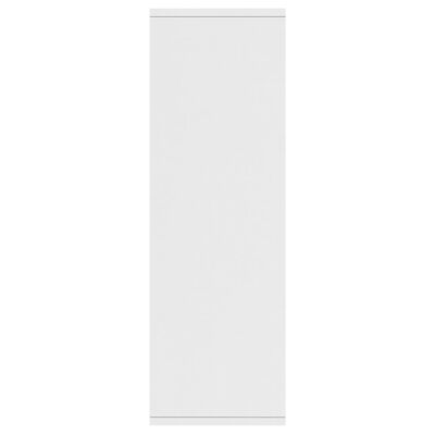 vidaXL grāmatu plaukts, 50x25x80 cm, balta skaidu plāksne