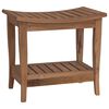 vidaXL Vannas sānu galds Dabiska 50 x 35 x 45 cm Ciets tek&scaron;a koks