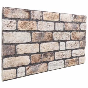vidaXL Sienas paneļi 10 gab. 100 x 50 cm Gai&scaron;i brūns EPS putas