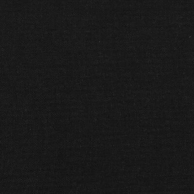 vidaXL gultas rāmis ar galvgali, melns audums, 120x190 cm