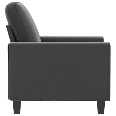 vidaXL atpūtas krēsls, tumši pelēks, 60 cm, mikrošķiedras audums
