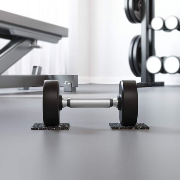 vidaXL Gumijas rullis Melna Gumija