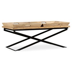 vidaXL kafijas galdiņ&scaron;, 110x55x42 cm, mango masīvkoks