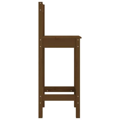 vidaXL bāra krēsli, 2 gab., medus brūni, 40x41,5x112 cm, priede