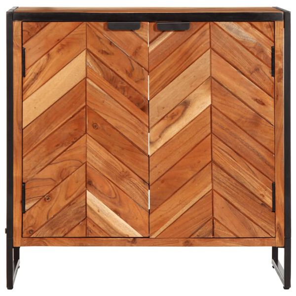 vidaXL apavu skapis, 67x38x65 cm, akācijas masīvkoks