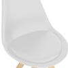 vidaXL grozāmi virtuves krēsli, 2 gab., balta plastmasa