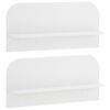 vidaXL Sienas plaukts 2 gab. Balts 80.5 x 13.5 x 37.5 cm