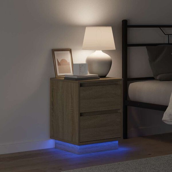 vidaXL Nakts skapītis Sonoma ozols 39 x 34,5 x 50 cm Inženierijas koks