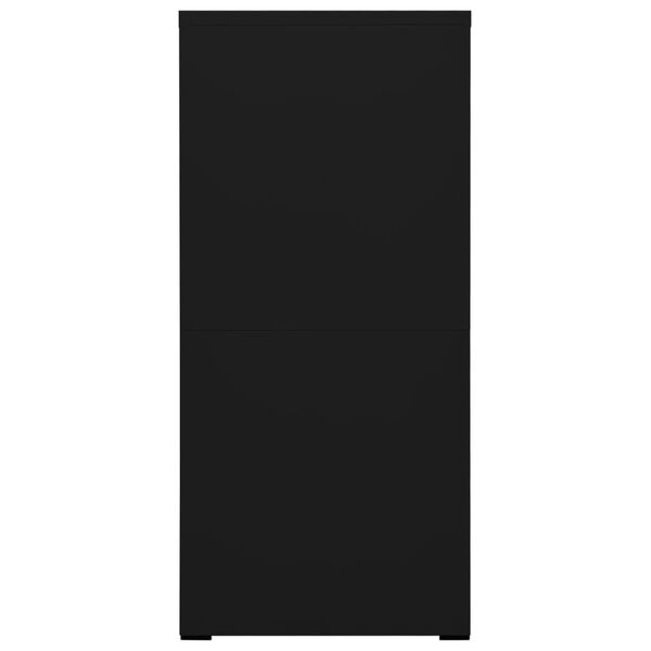 vidaXL failu skapītis, melns, 46x62x133 cm, tērauds