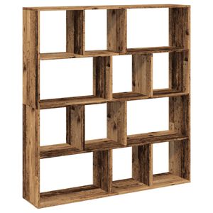 vidaXL grāmatu plaukts, veca koka, 132x29x141,5 cm, inženierijas koks