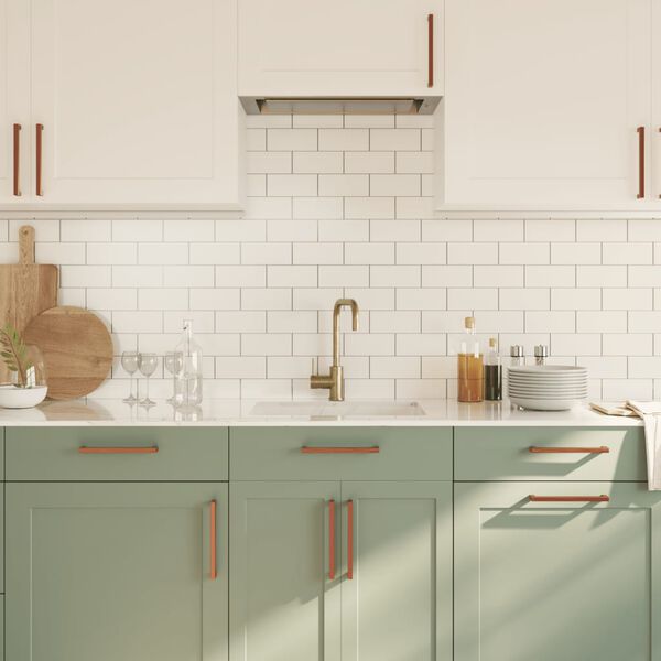 vidaXL skapja rokturi, 20 gab., bronzas, 192 mm, nerūsējo&scaron;ais tērauds